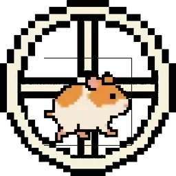 Doomster running in his wheel